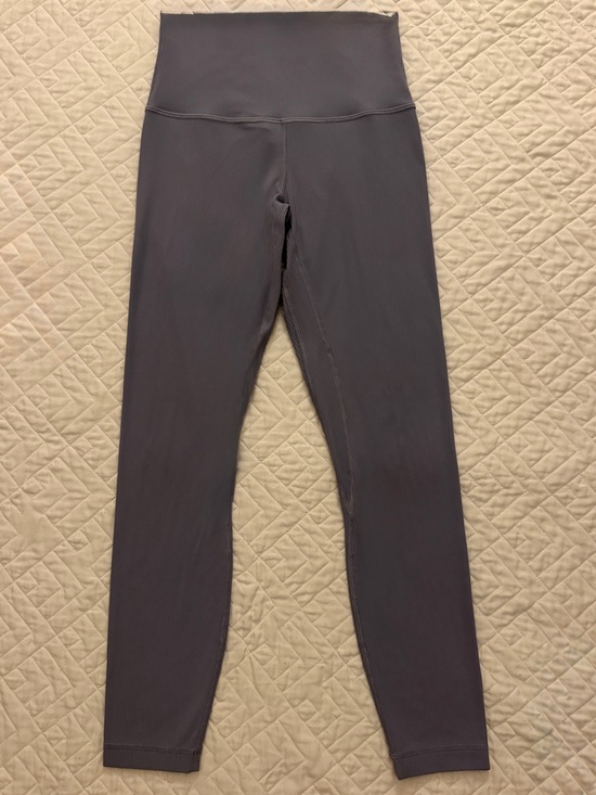 lululemon athletica Pants - Lululemon Ribbed Full-Length Leggings – Light Blue – Size 4